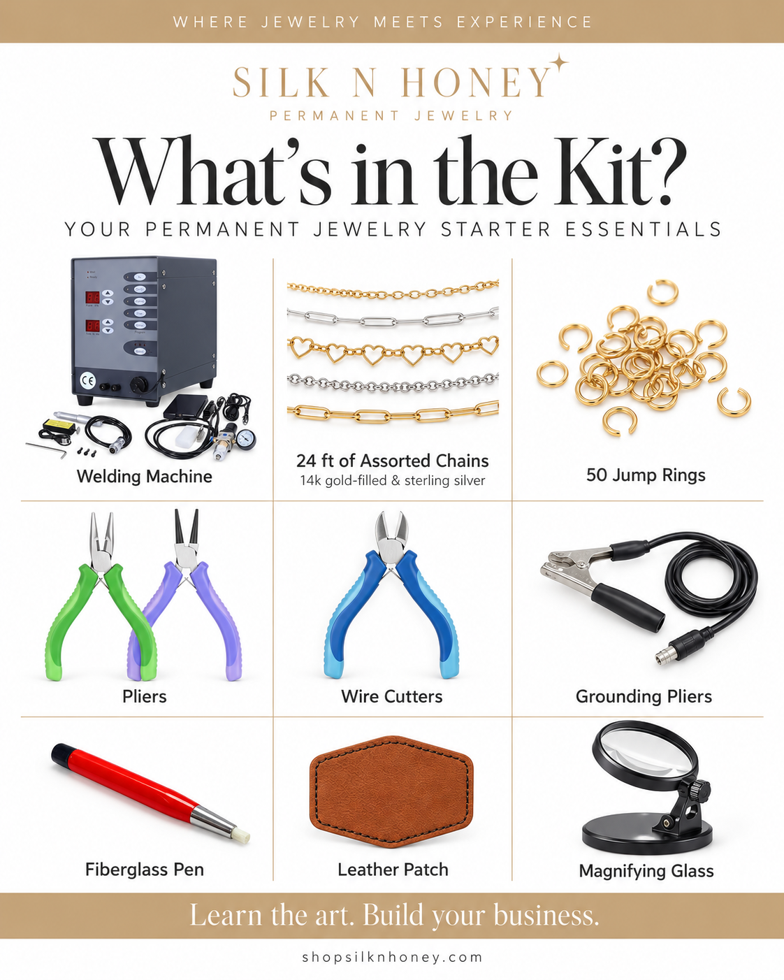 Permanent Jewelry Training & Starter Kit - Welding Machine Included